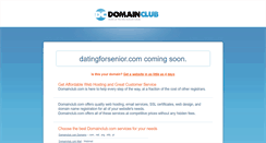 Desktop Screenshot of datingforsenior.com