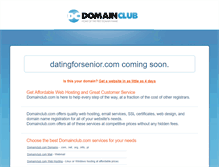Tablet Screenshot of datingforsenior.com